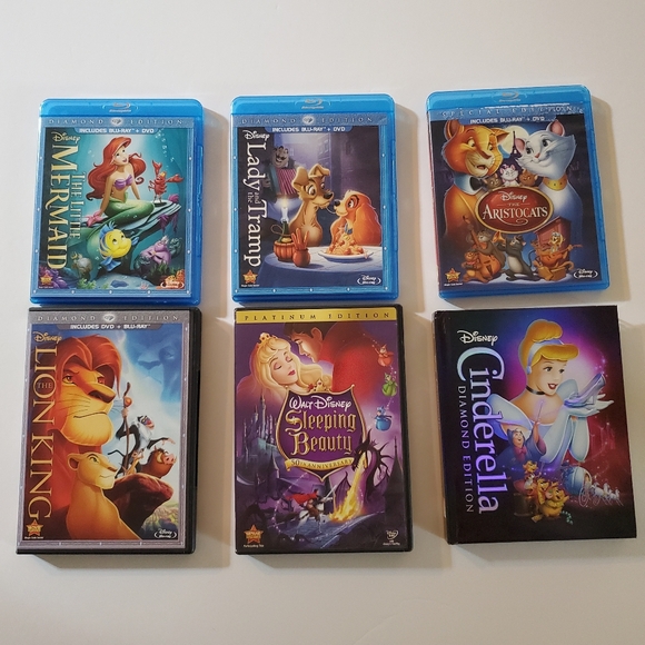 Set Of 6 Special Edition Disney Blue-Ray and DVD